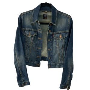 Levi's Floral Embroidered Denim Jacket